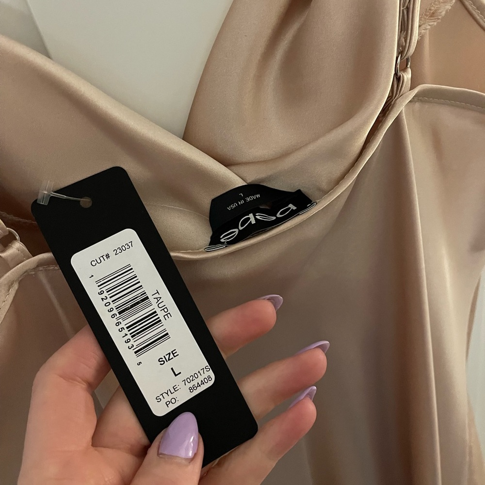 Cowl neck slip dress BEBE